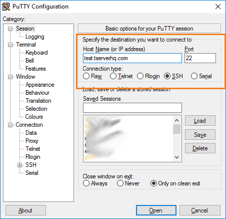 Putty Connection